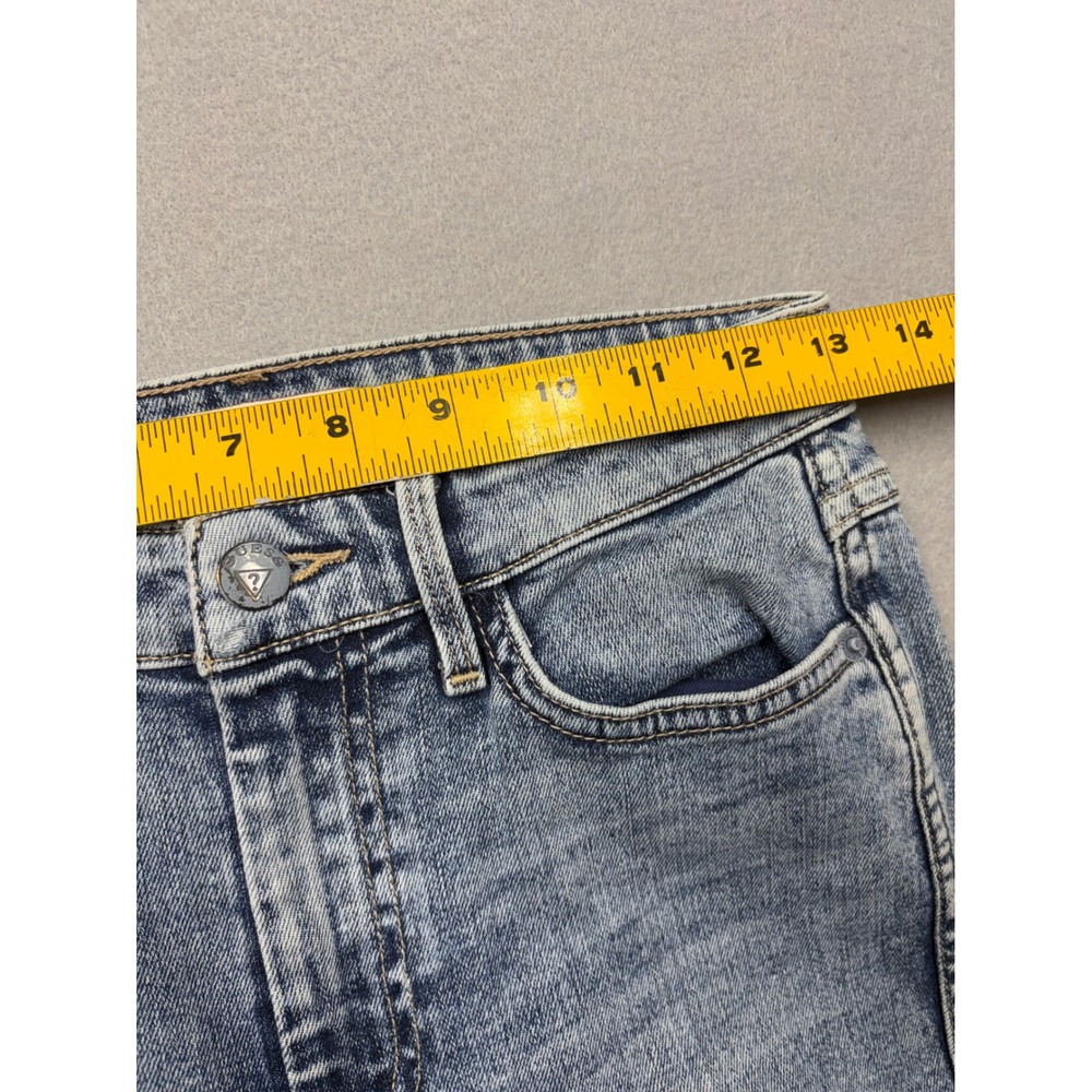 Guess Jeans Women 26 Straight Leg Patchwork Raw Hem Vintage Style W71AC4R2190 - Picture 7 of 13